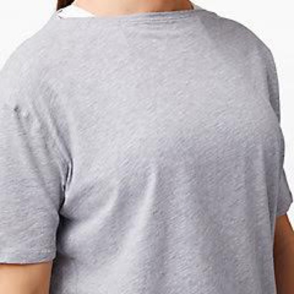 grey, high-low lululemon tshirt